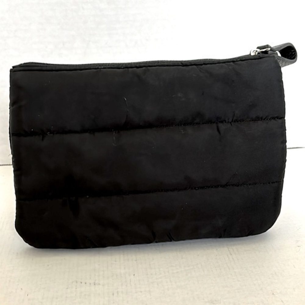 Cynthia Rowley Black Quilted Puffer Pouch wristlet